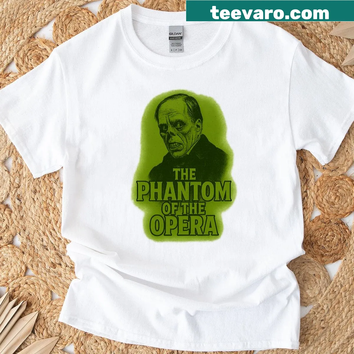 Silhouette of a ghostly figure representing underground theater — on a men's t-shirt