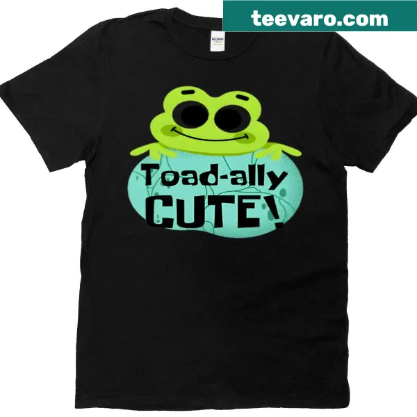 Cute frog cartoon t-shirt designed for kids