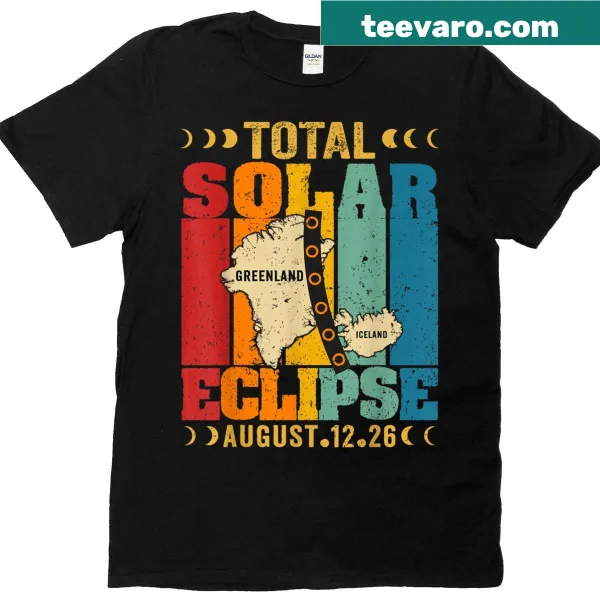 T-shirt commemorating the 2026 Total Solar Eclipse path