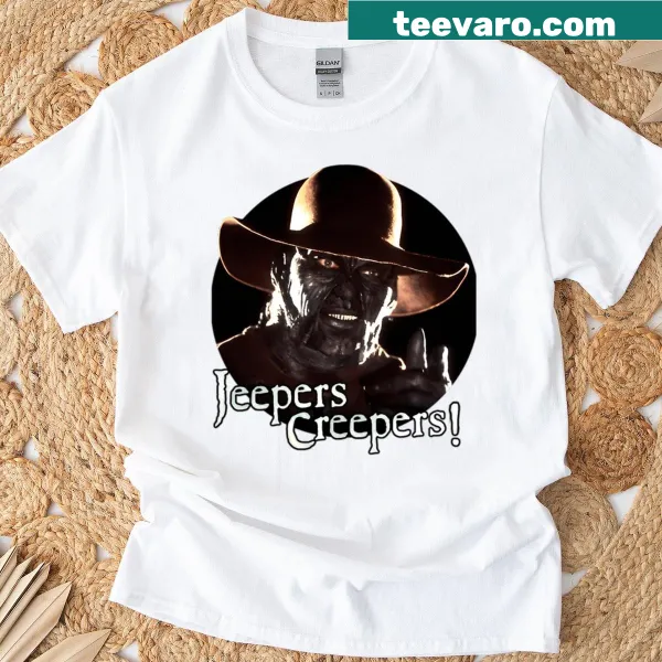 Illustration of horror movie icons on a vintage baseball sleeve t-shirt