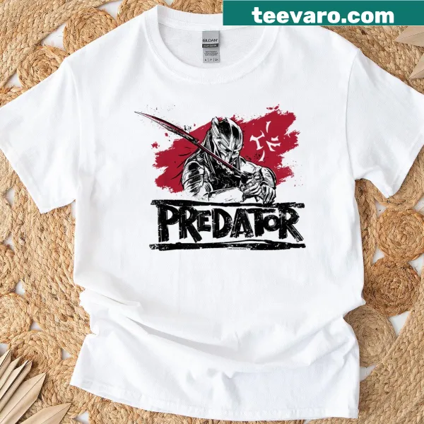 Illustrated t-shirt featuring a warrior wielding his sword in action
