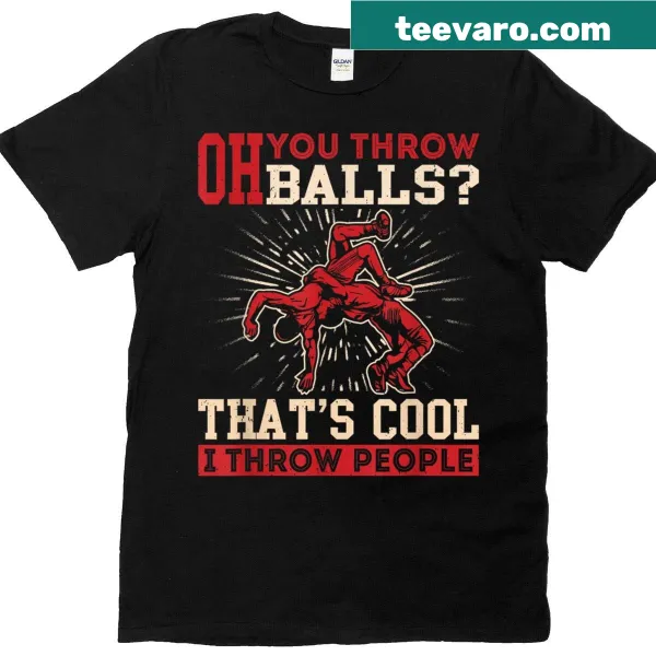 Wrestling T-shirt for coaches and grapplers with bold text