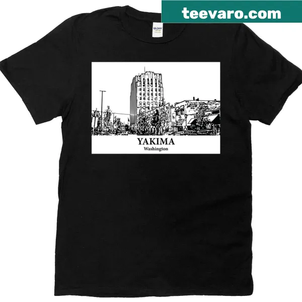 T-shirt featuring the word 'Yakima' representing Yakima, Washington