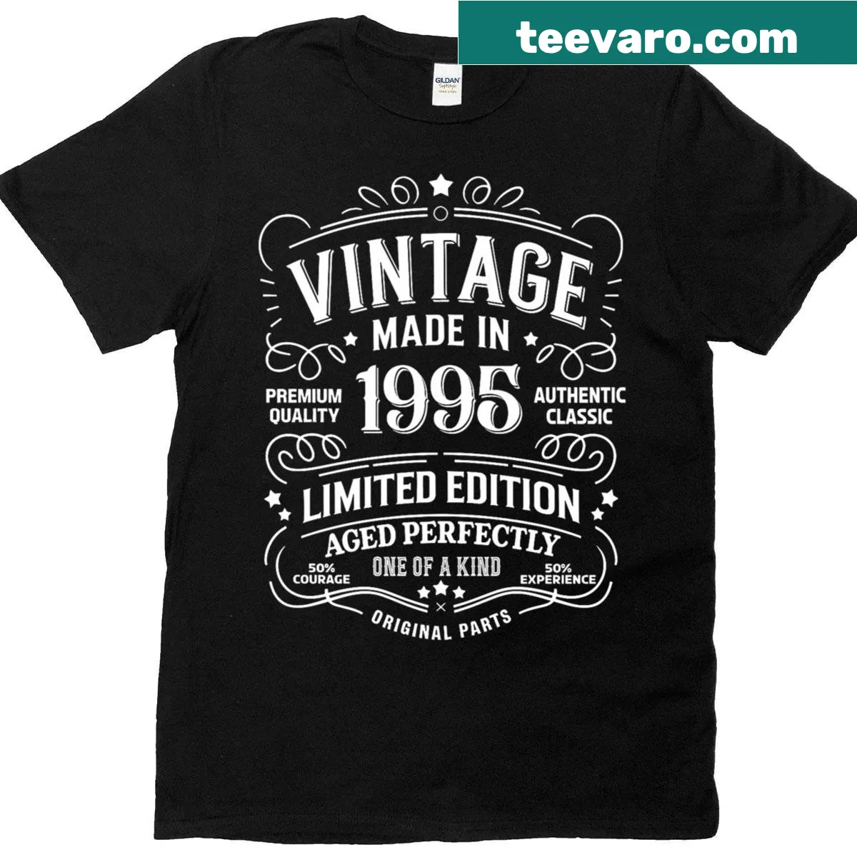 30th birthday shirt celebrating those born in 1995 — on a men's t-shirt