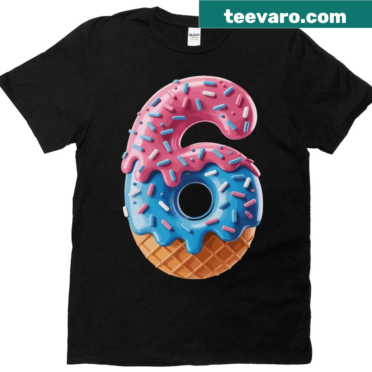 Cartoon ice cream design with '67 Meme' for couples' Halloween. — on a men's t-shirt