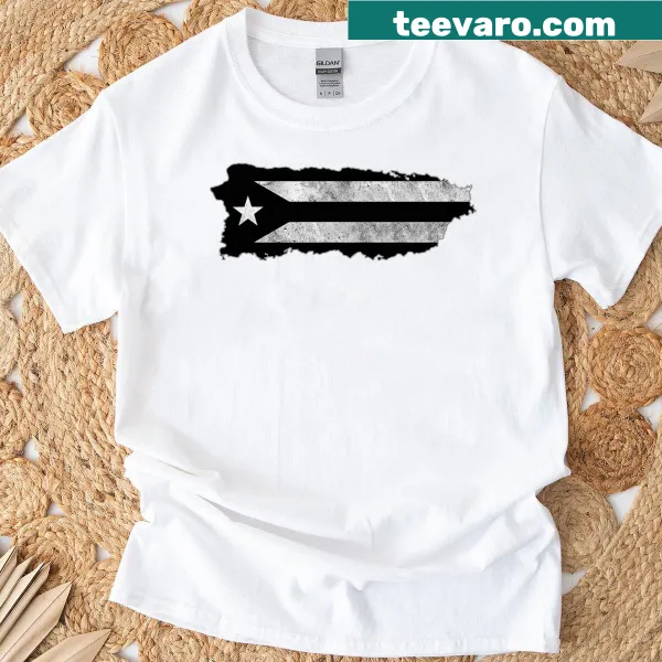 Puerto Rican flag t-shirt with Taino art design