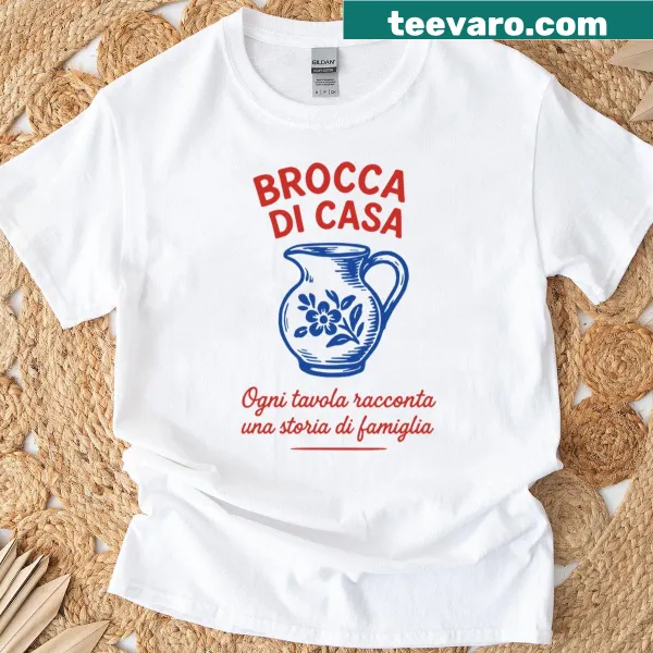Vintage Italian home design text on T-shirt