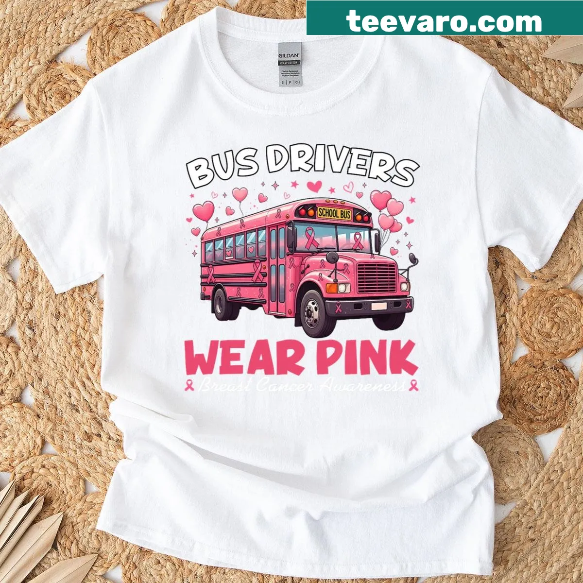 Supportive t-shirt for breast cancer awareness with bold message — on a men's t-shirt