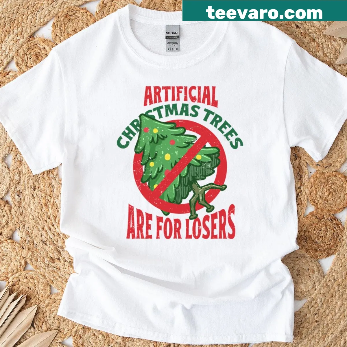 Shirt celebrating the profession of Christmas tree farming — on a men's t-shirt