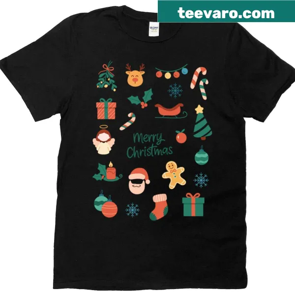 Whimsical Christmas elements in a fun design