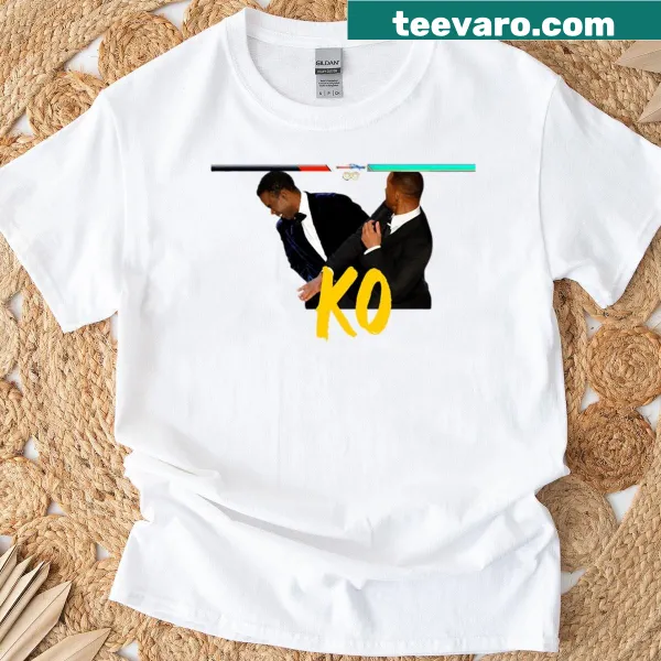 Dramatic finish graphic T-shirt inspired by fighting games