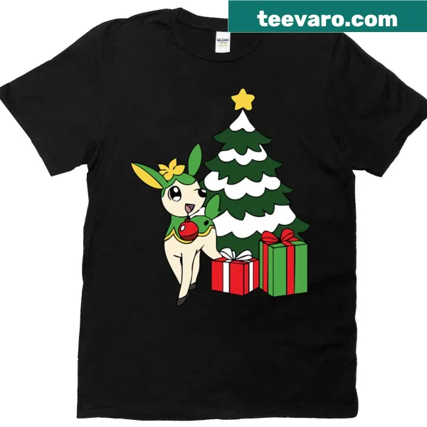 Festive T-shirt featuring an adorable illustration of a Deerling