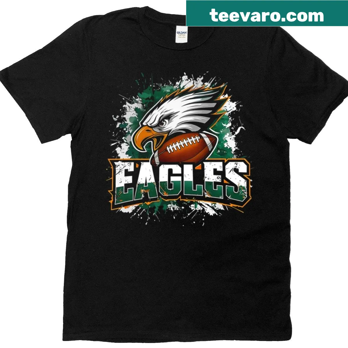 Birds in football gear for Bird Gang Football design — on a men's t-shirt