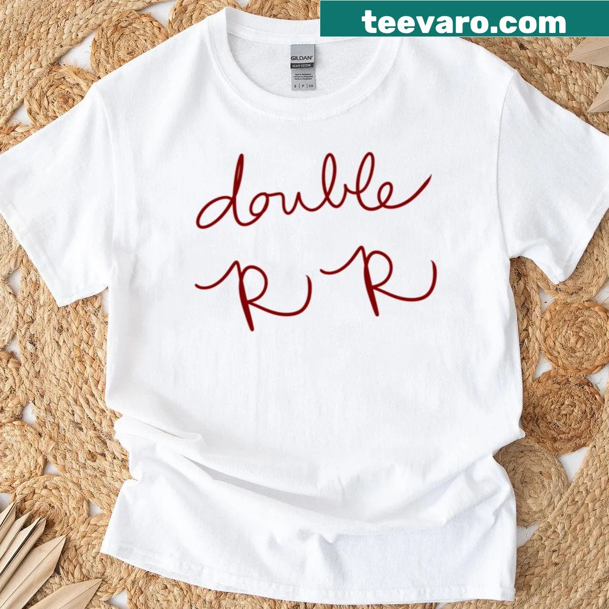 Funny T-shirt featuring a playful design with the letter R — on a men's t-shirt