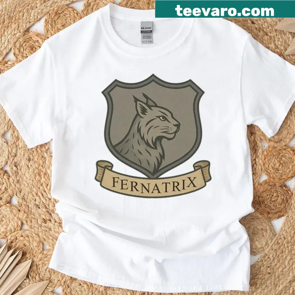 Heraldry design featuring Fernatrix House emblem on t-shirt
