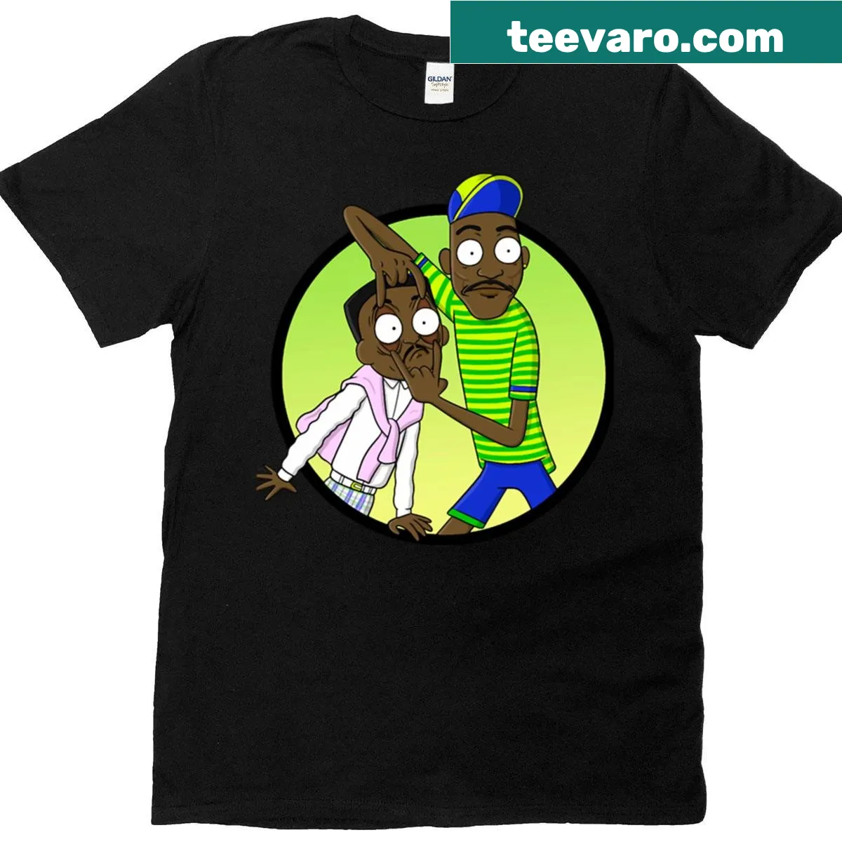 Nostalgic T-shirt inspired by the Fresh Prince series — on a men's t-shirt