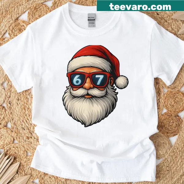Funny Santa face meme shirt for Christmas gatherings