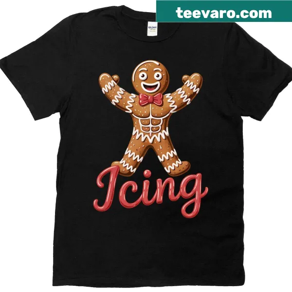 Funny Gingerbread Holiday T-shirt with playful design