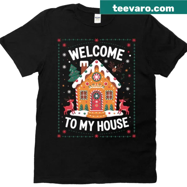 Illustration of a gingerbread house for Christmas