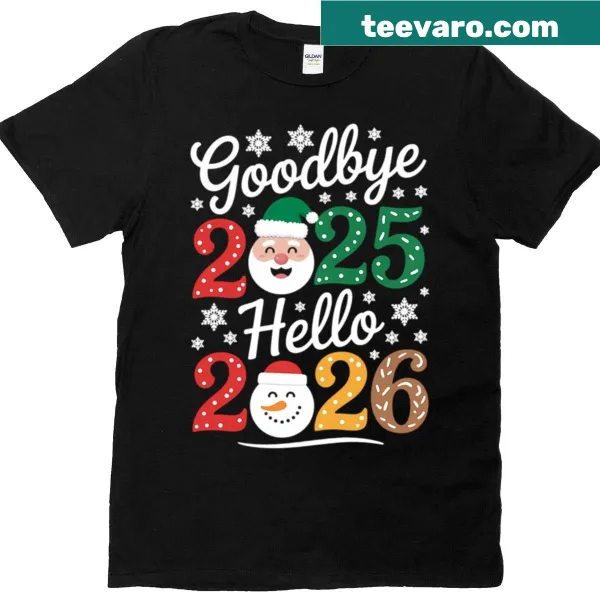 Festive shirt celebrating New Year's Eve and Christmas