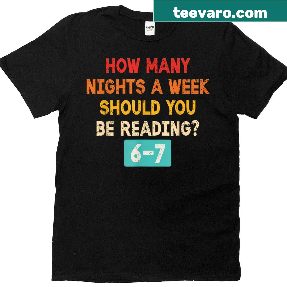 Humorous retro T-shirt inspired by a reading meme. — on a men's t-shirt