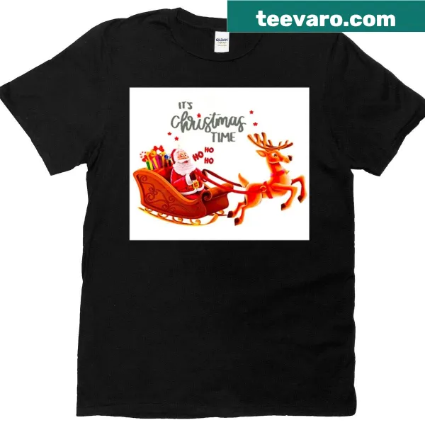 Oversized T-shirt with festive typography celebrating Christmas time