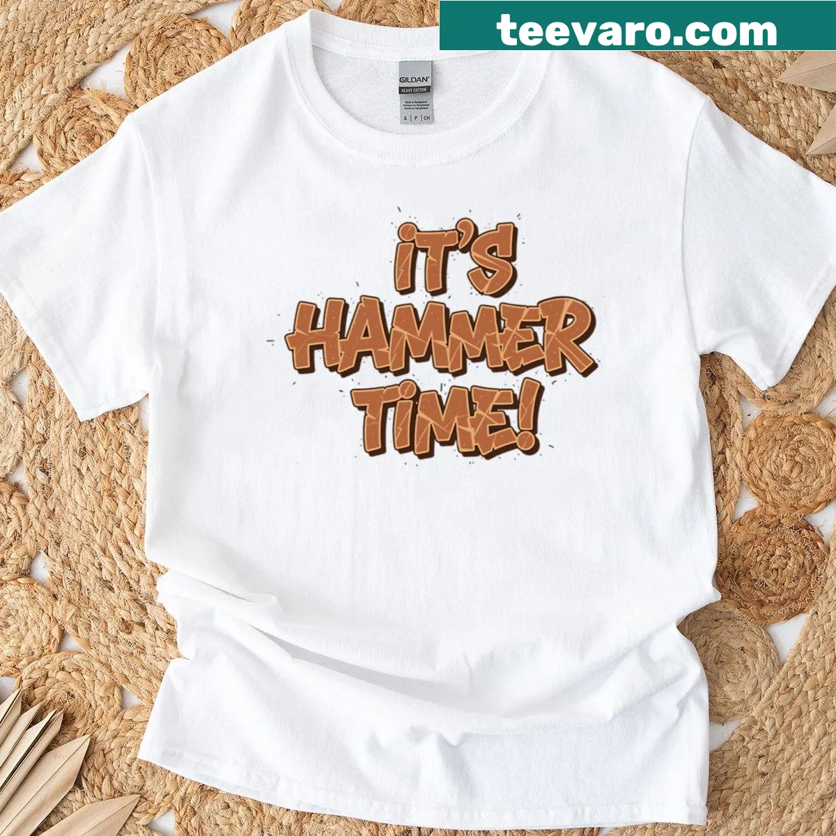 T-shirt with It's Hammer Time Street Sharks quote — on a men's t-shirt