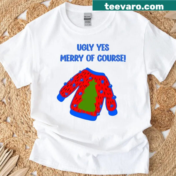 Playful Christmas shirt with 'It's Ugly Season' text