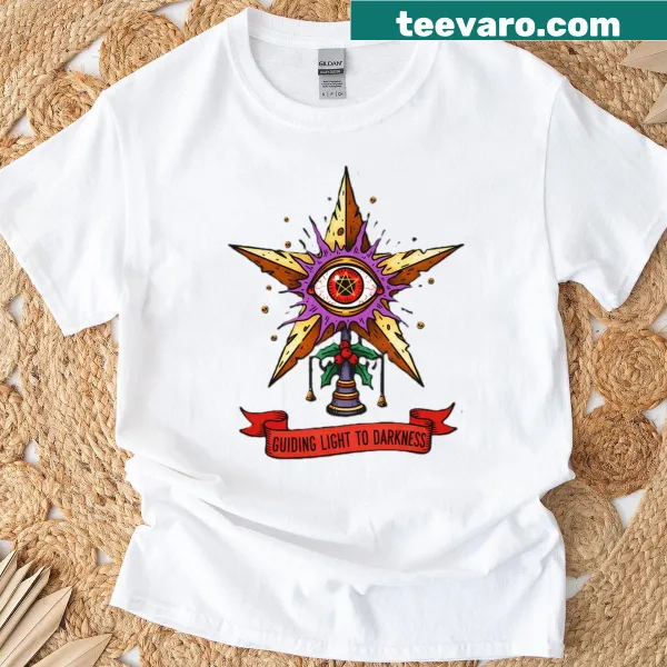 Christmas shirt featuring a pentagram design as a star