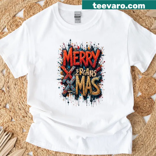 Graffiti style Christmas design for oversized t-shirt