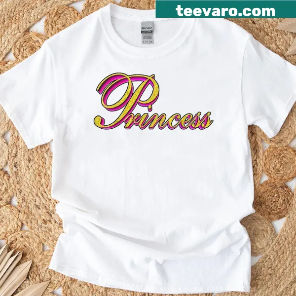3D princess graphic on a whimsical T-shirt