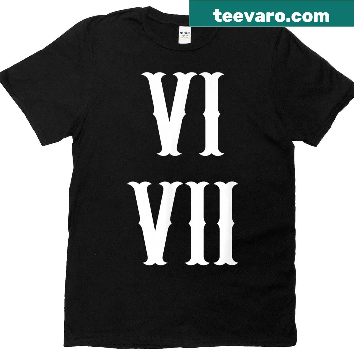 Humorous shirt with Roman numerals and meme design — on a men's t-shirt