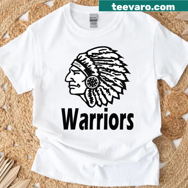 Illustration of Indian Head Warriors emblem for school spirit