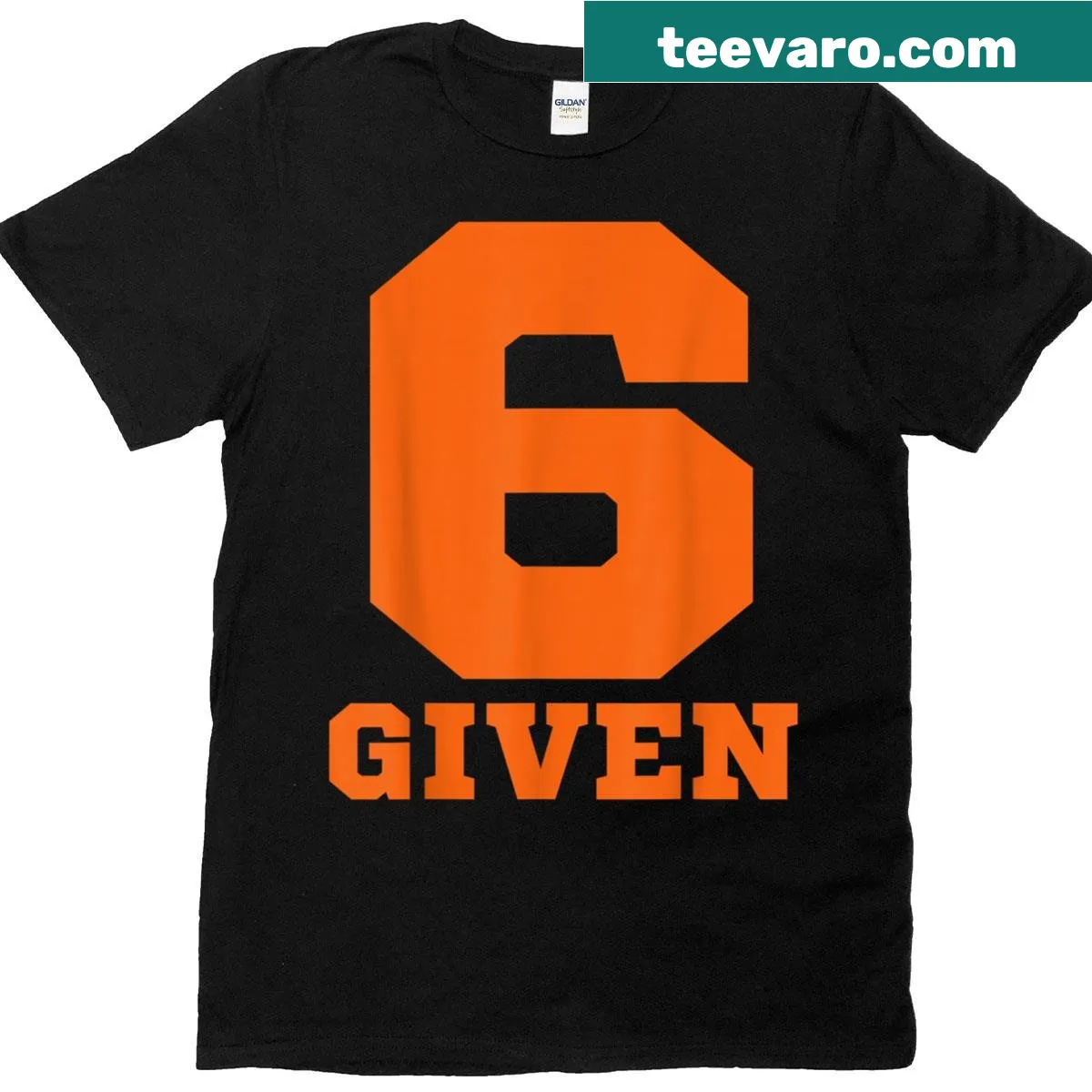 Funny T-shirt with sarcastic quote referencing the 6 7 meme — on a men's t-shirt
