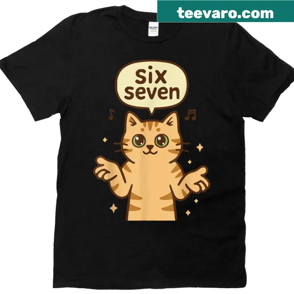 Funny gaming T-shirt with an orange cat meme design