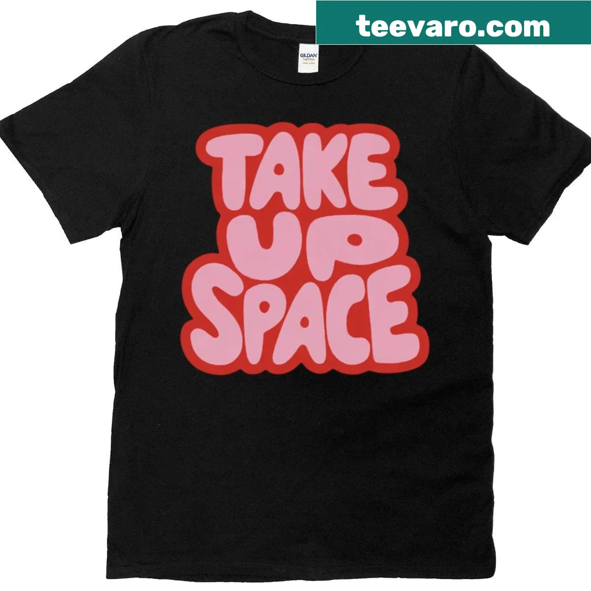 Typography design advocating for self-acceptance and confidence — on a men's t-shirt