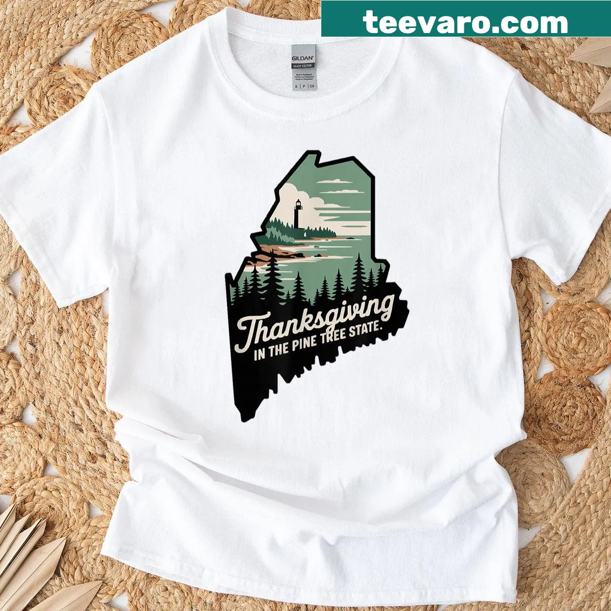 Thanksgiving design celebrating family gatherings and travel. — on a men's t-shirt