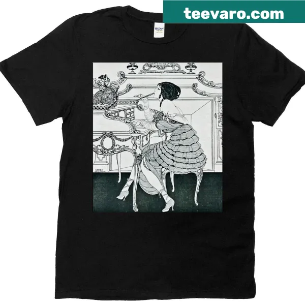 Gerda Wegener illustration T-shirt featuring vintage Parisian design