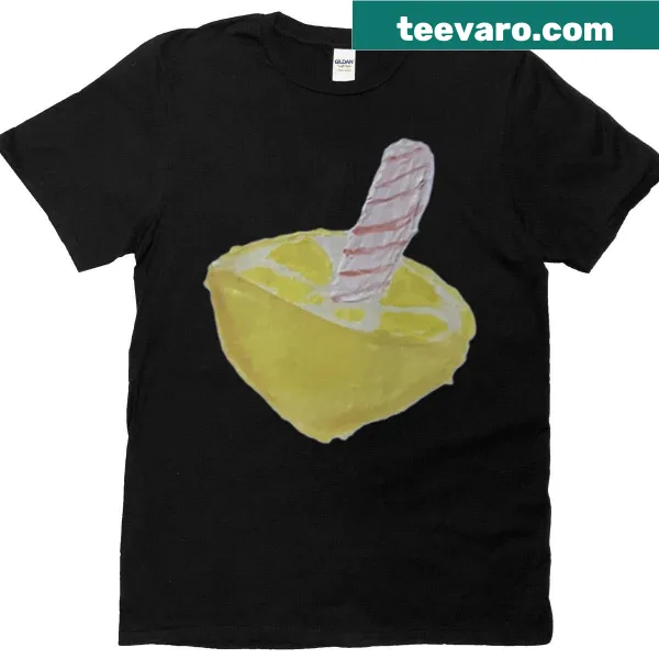 T-shirt featuring a watercolor lemonstick graphic