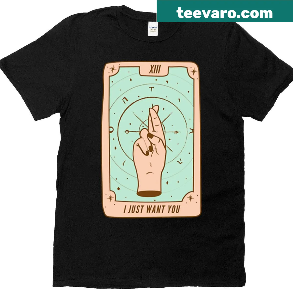 Funny T-shirt with 'Wish List - Tloas' written on it — on a men's t-shirt