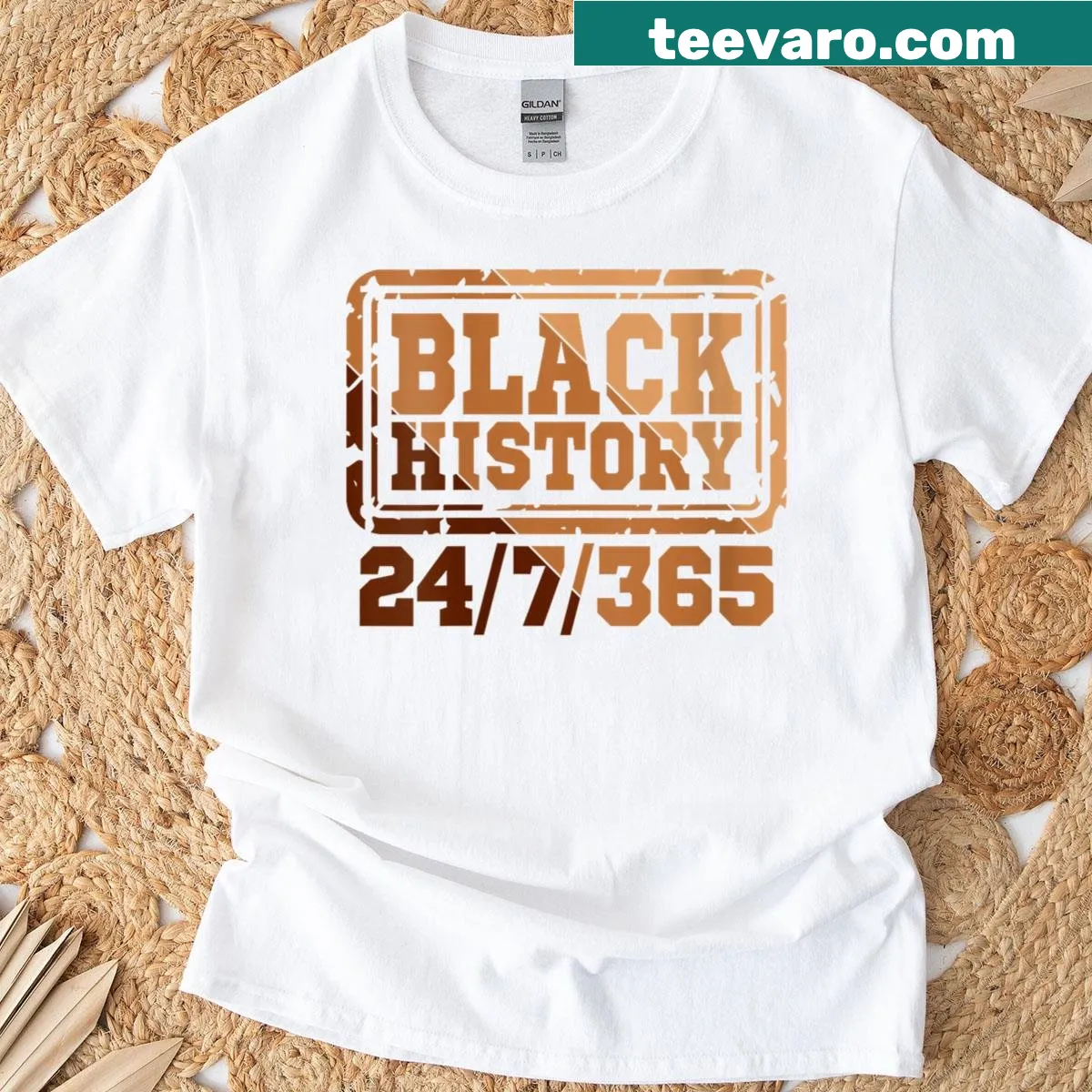 Proud typography Black History design for women — on a men's t-shirt