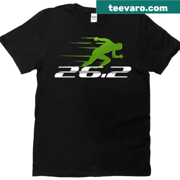 Inspirational marathon graphic T-shirt