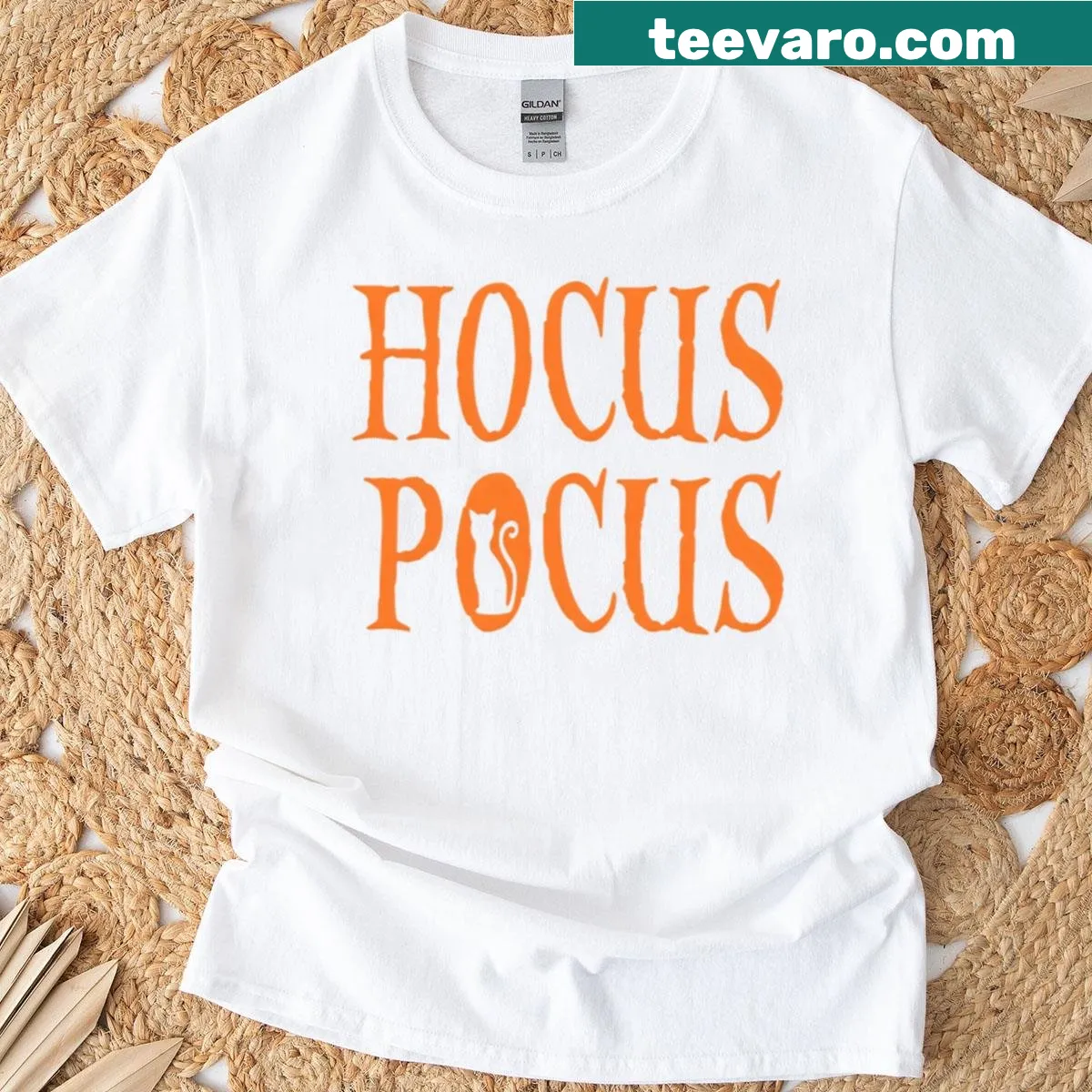 Vintage oversized t-shirt featuring witches and retro movie magic design — on a men's t-shirt