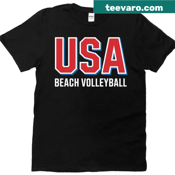 Bold typography design for beach volleyball USA