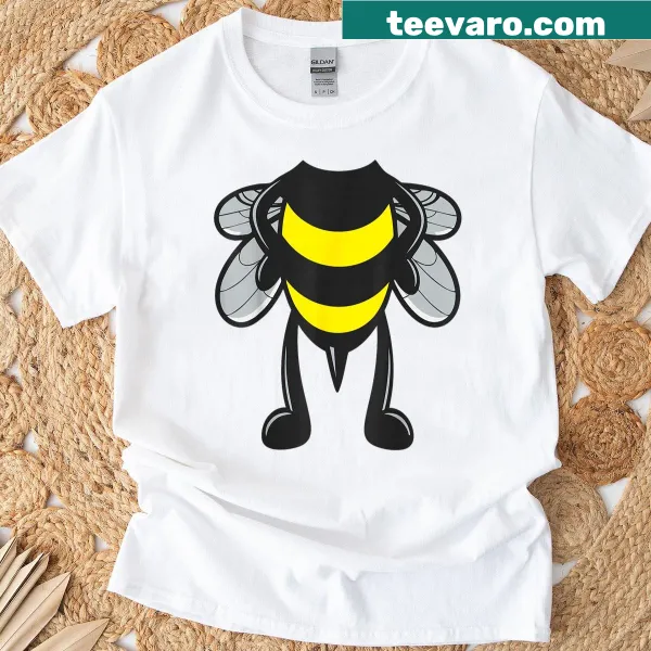Playful bumblebee graphic on a family costume T-shirt