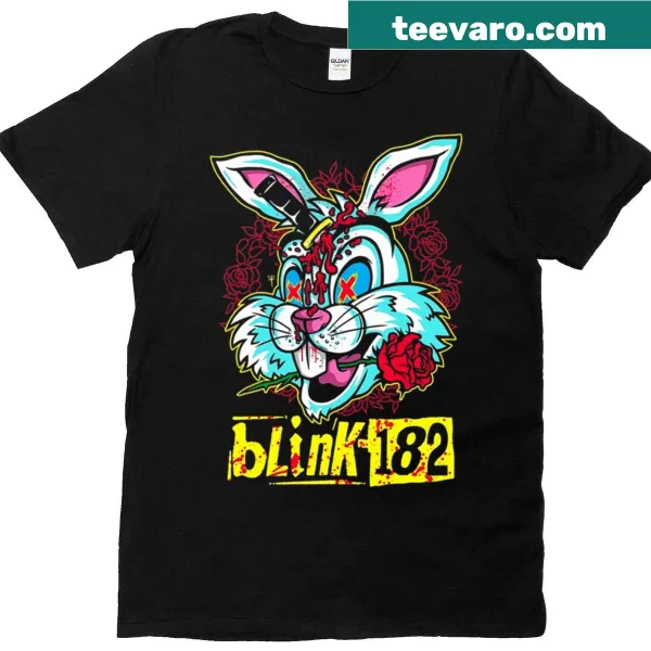 Funny T-shirt with a bunny inspired by Blink 182