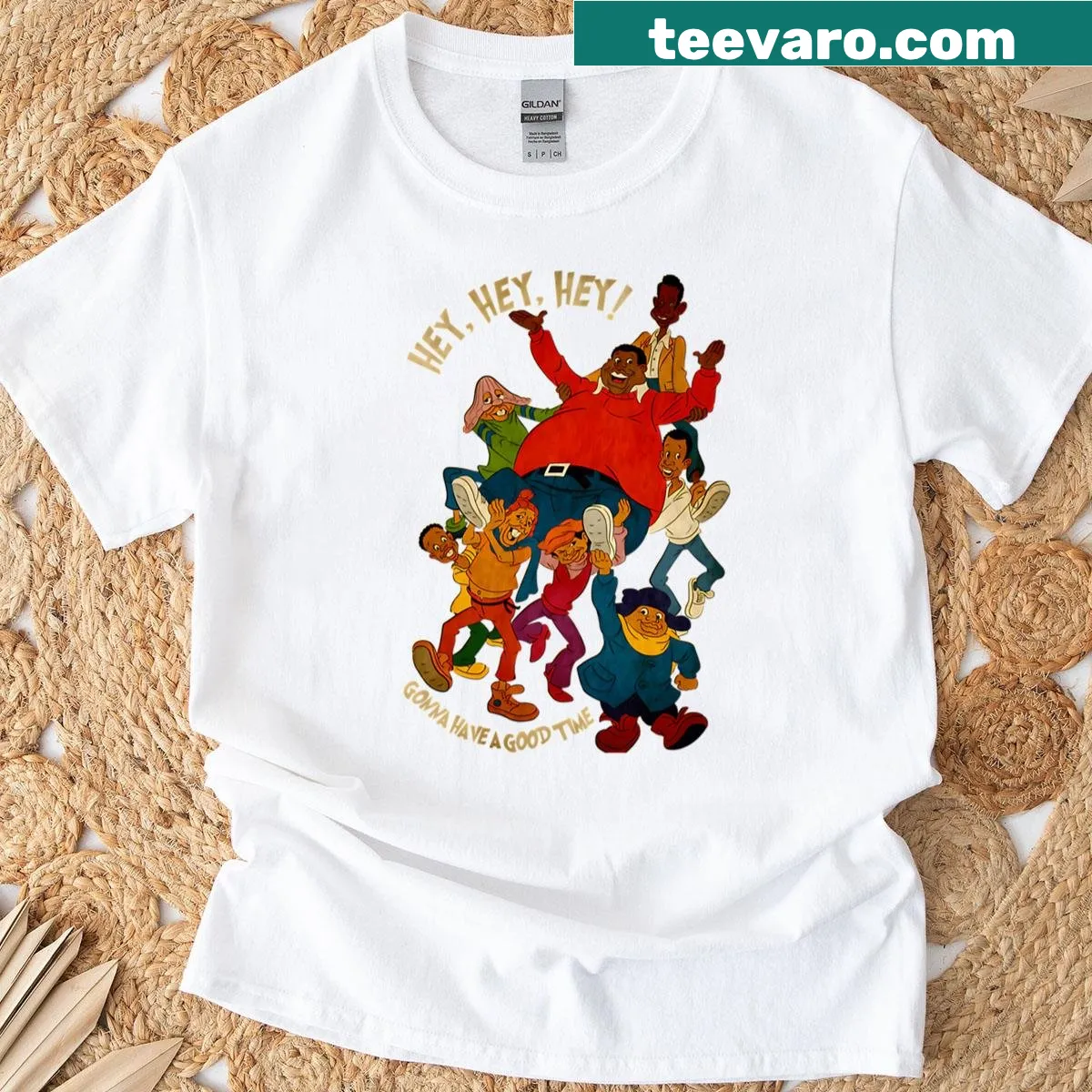 Vintage-style cartoon comedy shirt for kids with humorous graphic — on a men's t-shirt