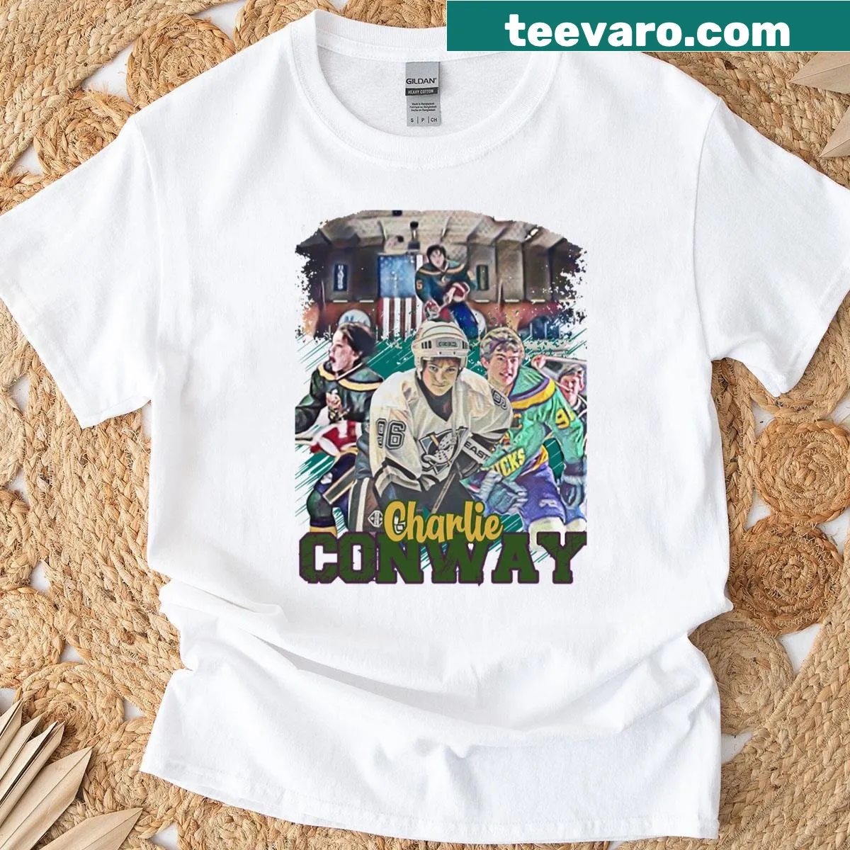Charlie Conway T-shirt inspired by classic sports movies — on a men's t-shirt