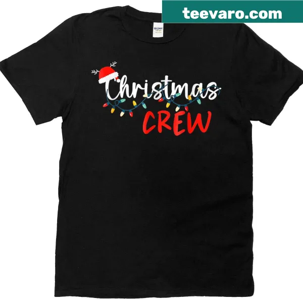 Kids Christmas T-shirt featuring a festive lights design for family matching