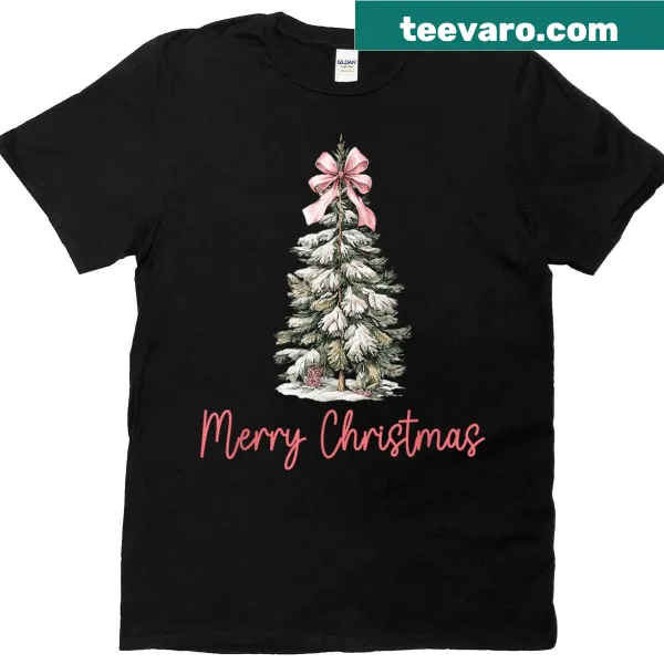 Cute Christmas tree with bows design for a festive holiday shirt